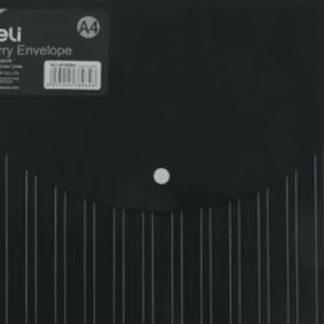 Папка на кнопке А4 180мк DELI E38984 в полоску цв. асс (черн.белые)