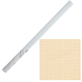 Бумага масштабно-координатная (миллиметровая), рулон 878мм*10м, оранжевая, 65г/м2, STAFF, 122811