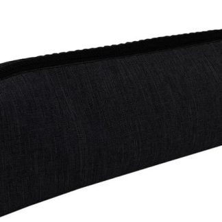 Пенал на молнии LAMARK0022 "Лен" черный 21*6*5