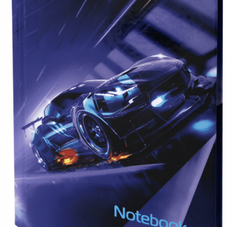 Блокнот МАЛЫЙ ФОРМАТ 110х147мм, А6, 80л, твёрдый, клетка, BRAUBERG KIDS, Super Car, 114441