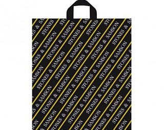 Пакет ПЭ с петлевой ручкой 43х48+3 (45) Самсон черный (А) Россия ПТЛ43617