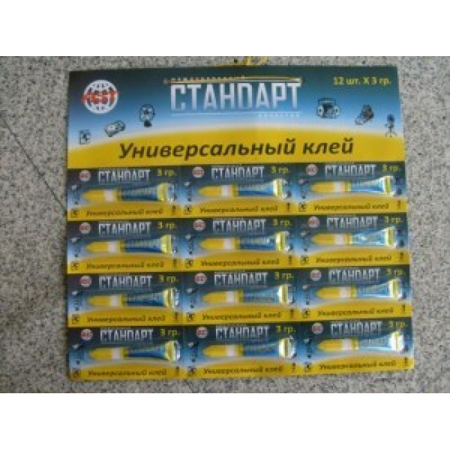 Супер-Клей A.D.M. 3г, BL12, блистер-карта, арт.GHS325B, шт — изображение 2