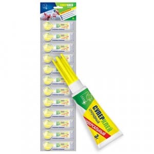 Супер-Клей A.D.M. 3г, BL12, блистер-карта, арт.GHS325B, шт