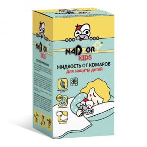 Nadzor Kids Жидкость детская От комаров 30мл. (45ночей) б/запаха  DET004G