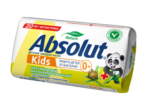 Мыло туалетное твердое 'ABSOLUT Kids' череда, 90