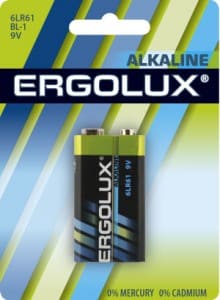 Э/п Ergolux 6LR61/6LF22 BL1