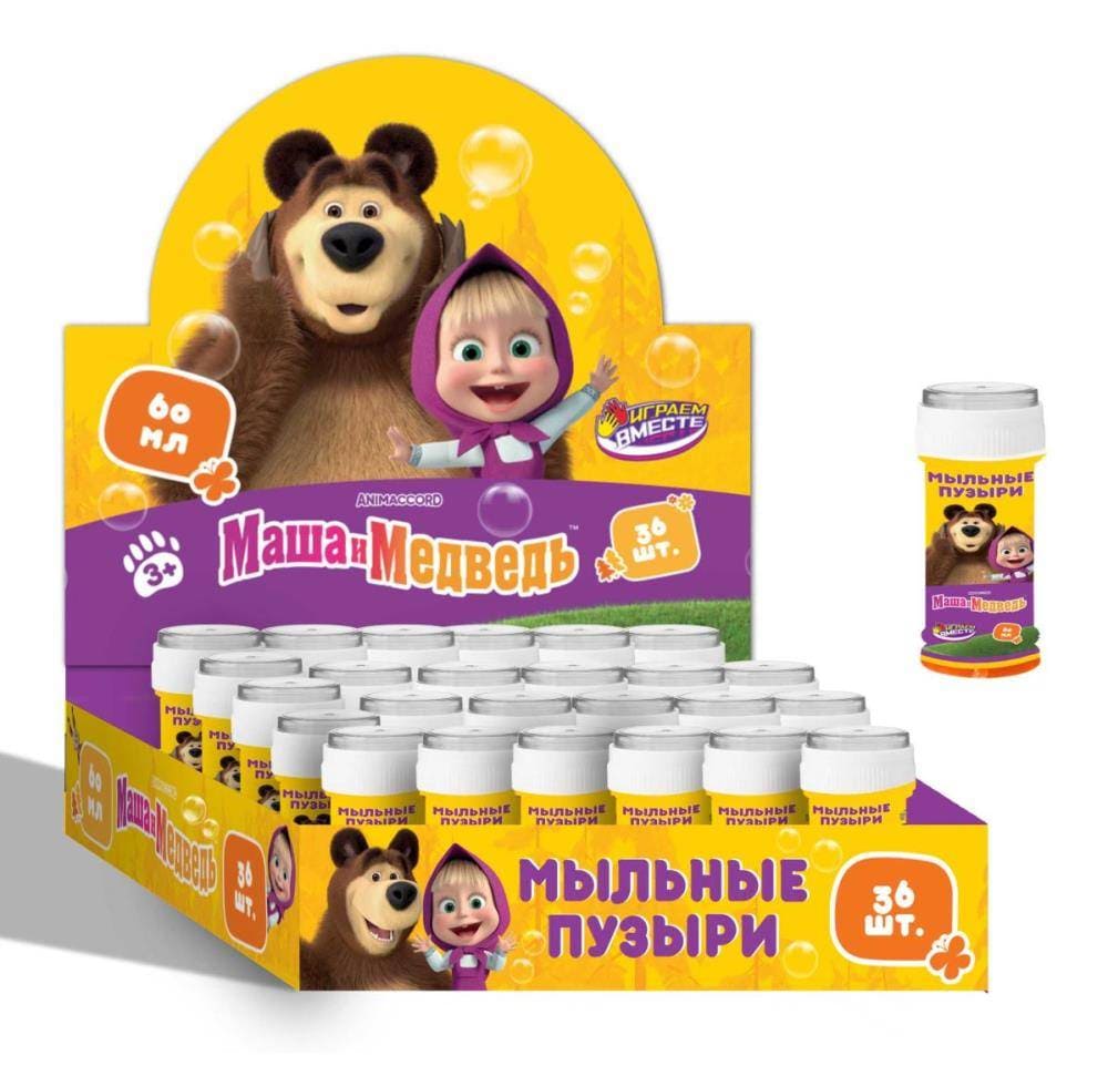 Мыльные пузыри 60мл «Маша и Медведь» 01086-60ЭД