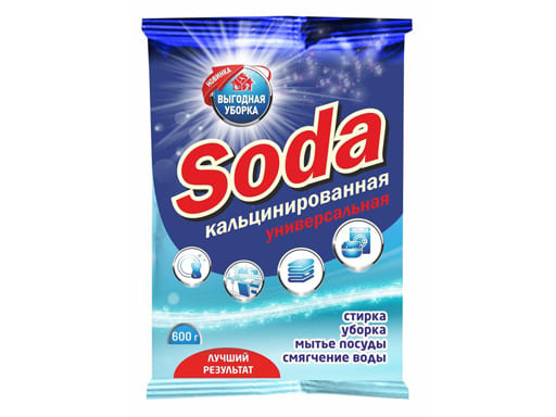 Сода кальцинированная ВЫГОДНАЯ УБОРКА 600 г 2959, шт