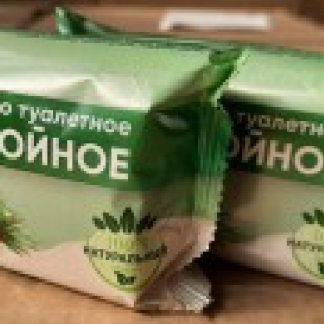 Мыло туалетное ХВОЙНОЕ 100г в цветной обертке SALUT