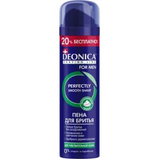 DEONICA FOR MEN Пена для бритья Активная защита с черным углём, 240 мл