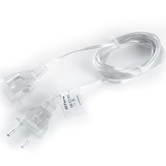 Сетевой шнур для гирлянд 3м, 2*0,5мм2, IP20, прозрачный, DM303