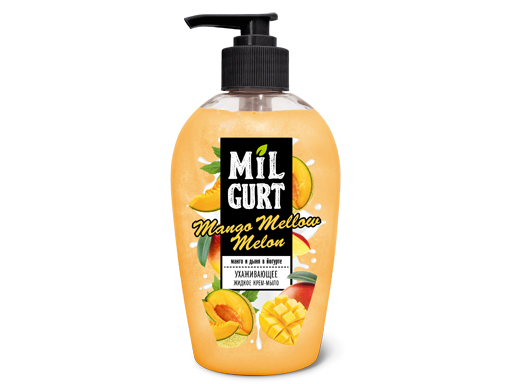 Жидкое крем-мыло "MILGURT" манго и дыня в йогурте, 280 г