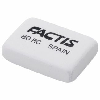 Ластик FACTIS 80 RC (Испания), 28х20х7мм, белый, прямоугольный, CNF80RC (нет шк на ластике)
