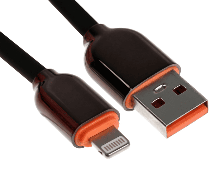 Кабель Lightning - USB, 6 A, оплётка PVC, 1 метр, чёрный 9940239