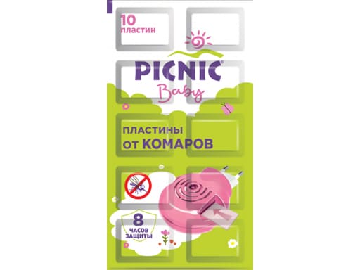 Пластины Picnic Baby - от комаров 10 шт *