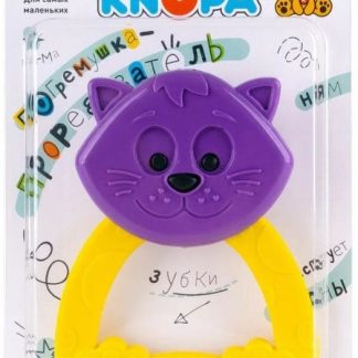 Погремушка-прорезыватель "Кошечка" КНОПА