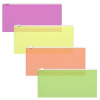 Zip-пакет пластиковый ErichKrause® Fizzy Neon, Travel, ассорти 47076