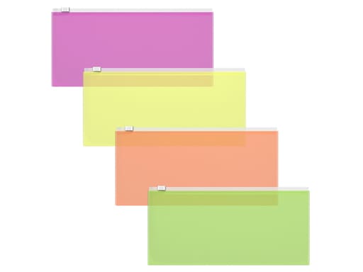 Zip-пакет пластиковый ErichKrause® Fizzy Neon, Travel, ассорти 47076