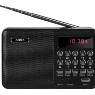 Perfeo радиоприемник цифровой PALM FM+87.5-108МГц/MP3/питание USB или 18650 черный (i90-BL) PF_A4870