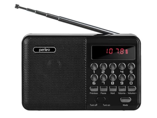 Perfeo радиоприемник цифровой PALM FM+87.5-108МГц/MP3/питание USB или 18650 черный (i90-BL) PF_A4870