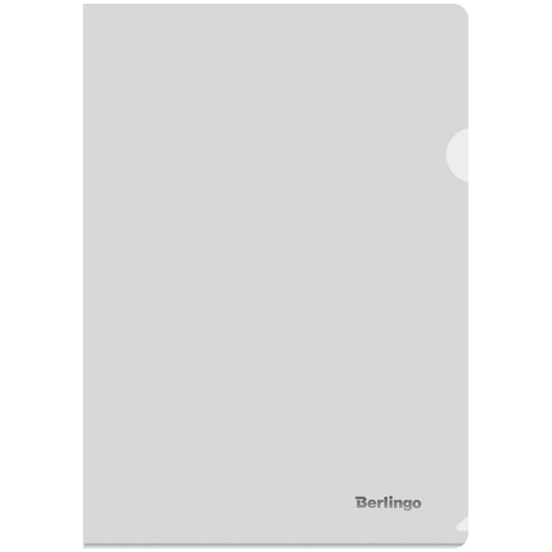Папка-уголок Berlingo, А4, 180мкм, прозрачная бесцветная