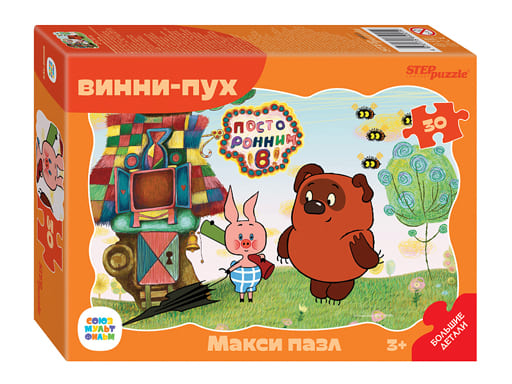 64001 Контурный МАКСИ пазл 30эл. "Винни Пух" (С/м)