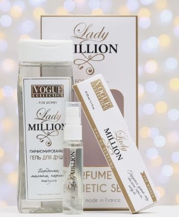 Подарочный набор женский Lady million, гель для душа 250 мл, парфюмерная вода 30 мл 9236194