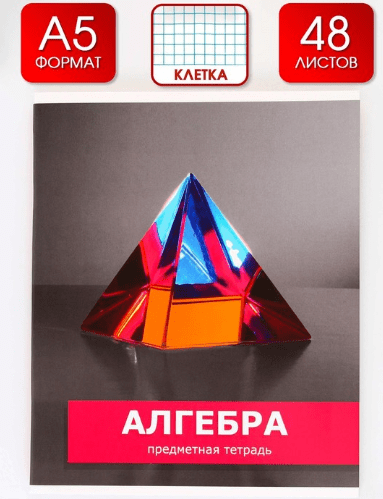 Тетрадь предметная Алгебра, 48 листов ПРЕДМЕТЫ, блок №2, со справ. мат. 9463233