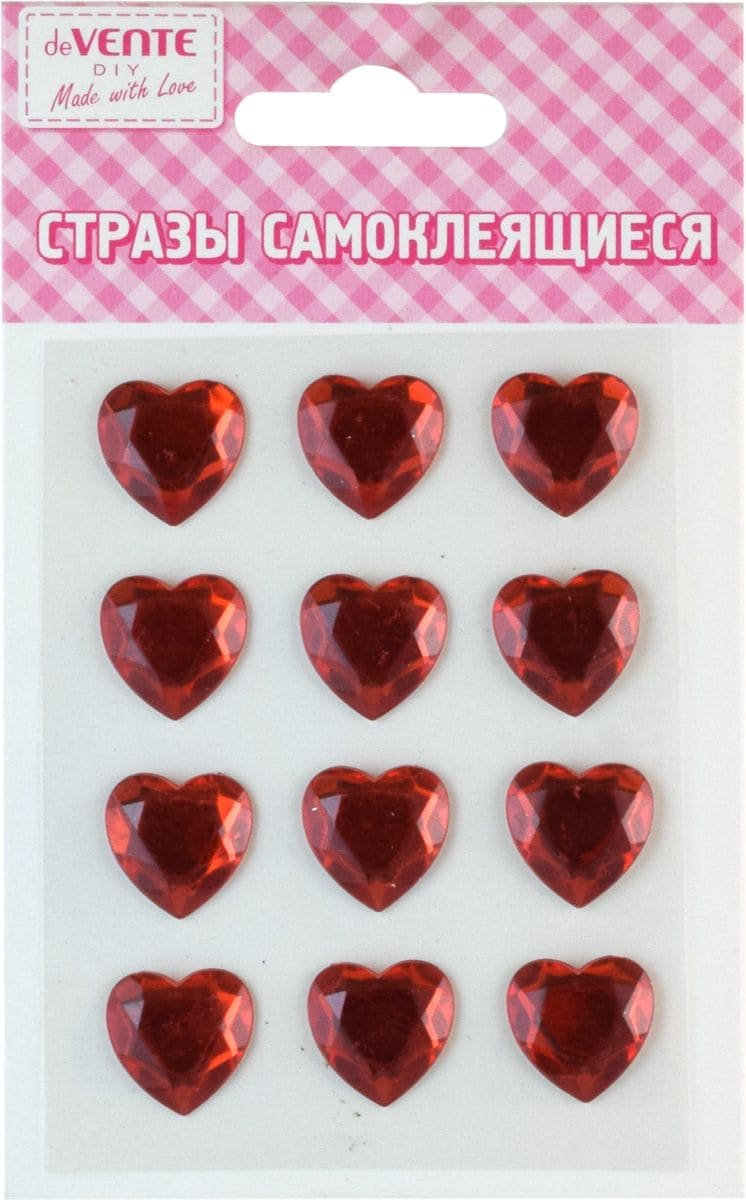 Стразы самокл. «deVENTE. Heart» 8004049 цвет красный