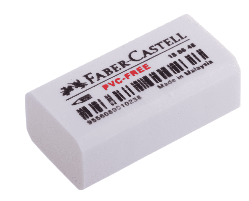 Ластик Faber-Castell "PVC-free", прямоугольный, в пленке, 31*16*11мм