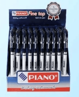 Ручка шариковая синяя масляная Piano PT-555-A рез.держ.игольч.0,7мм,стерж 139мм