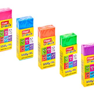 Ластик FLAIR WYLLY XL NEON ассорти 60*20*10мм FA 7006