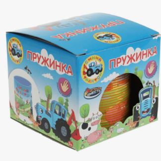 346681 Игра пружинка, СИНИЙ ТРАКТОР кор.8,2*7,1*8,2см ИГРАЕМ ВМЕСТЕ в кор.2*180шт