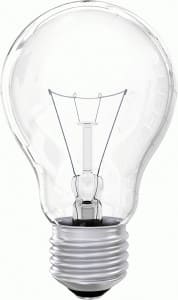 ОНЛАЙТ лампа накаливания А50 E27 60W ЛОН прозрачная OI-A-60-230-E27 CL (100!) 7166, шт