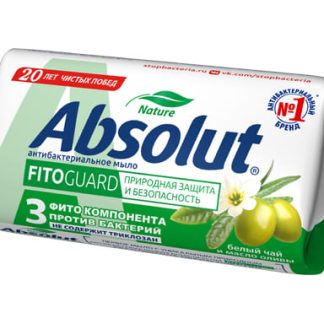 Мыло туалетное твердое "ABSOLUT FitoGuard" Белый чай и масло оливы, 90