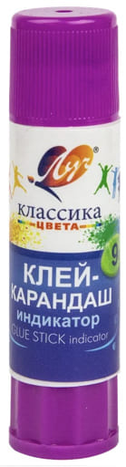 Клей-карандаш «Классика» индикатор, 9г 34С 2257-08, шт
