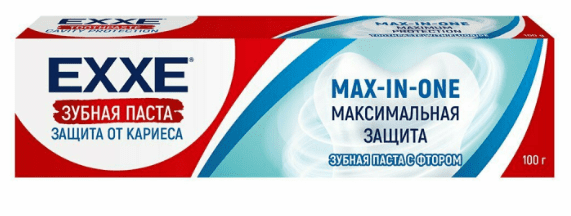 Зубная паста EXXE Максимальная защита от кариеса Max-in-one ,50г, С0007363 (Арвитекс)