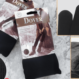 Колготки женские термо в рубчик, внутри начес, DOVER 8874