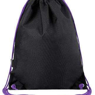 Мешок для обуви BRAUBERG плотный, карман на молнии, подкладка, 43х33 см, Neon Purple, 271626