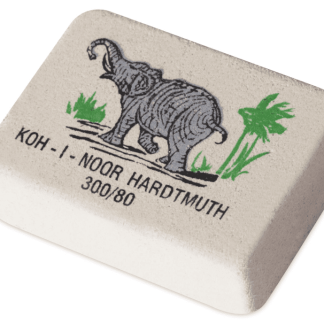 Ластик KOH-I-NOOR "Слон" 300/80, 26х18,5х8мм, белый, прямоугольный, натуральный каучук