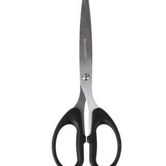 Ножницы BRAUBERG "Classic", 185 мм, чёрные, классической формы,2-х сторонняя заточка, 230934