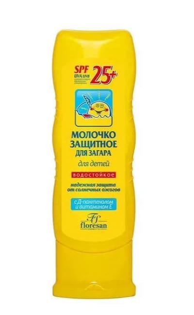Молочко для детей д/загара SPF 25+,125мл,Ф-111(Флоресан)