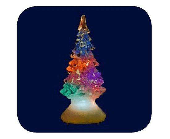 Фигура новогод. ULD-F620 XMAS TREE "Елочка" 1LED RGB 5x10см 1xCR2032 (в компл) IP20 Uniel