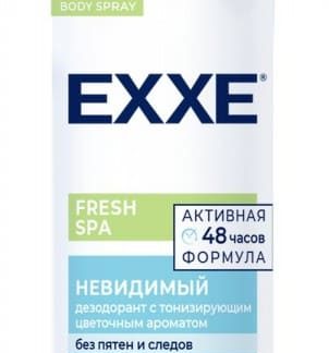 Дезодорант женский Fresh SPA Невидимый, 150 мл спрей EXXE