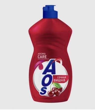 Средство для мытья посуды AOS Сочная вишня 450 г, шт