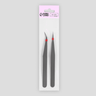 Набор пинцетов 2шт прямой 12,5см/изогнутый 13см 1276038