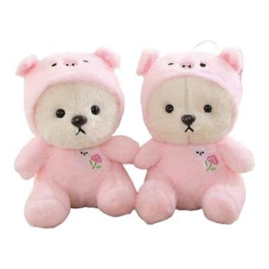 Мягкая игрушка 20см.,"Медвежонок в костюме", в асс., арт. HY950-4, шт