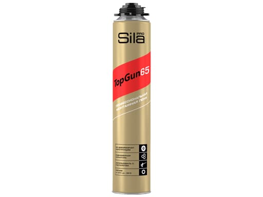 Sila Pro TopGun 65, профессиональная монтажная пена, летняя 875 мл SPTG65P865S
