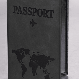 Обложка для паспорта "Passport Map", мягкая экокожа, графитовая, STAFF, 238875