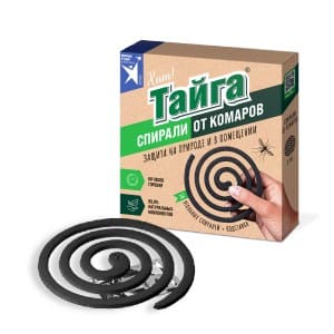 Тайга Хит! Спирали От комаров (черные) б/запаха 10шт/уп, цена за уп, РФ ИН-140